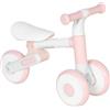 AIYAPLAY Bicicletta senza pedali pieghevole 1-2 anni con sella regolabile, 52x23x36.5 cm, Rosa | Aosom Italy