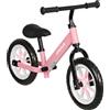 AIYAPLAY Bicicletta senza pedali 2-5 anni con ruote luminose e sella regolabile, 84x40x57 cm, Rosa | Aosom Italy
