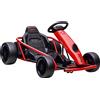 HOMCOM Go-Kart per bambini elettrico 24 V con drift e 2 motori per 8-12 anni, fino a 13 km/h, Rosso | Aosom Italy