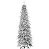 HOMCOM Albero di Natale artificiale 180 cm con 600 rami, neve artificiale e apertura automatica, Verde | Aosom Italy