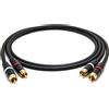 CAVO PROFESSIONALE MOGAMI 2534 QUAD COPPIA RCA NEUTRIK GOLD HIFI 0,5 M AUDIO QUA