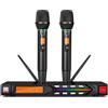 Depusheng R7 microfono wireless dotato di due microfoni portatili dinamici e ricevitore