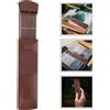 Brown Bamboo 6 String Pocket Guitar Acoustic 4 Fret Practice Tool