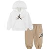 Nike Jordan - Tuta con Cappuccio da Neonato Swoosh, Marrone