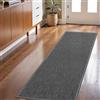 LEKEEPGO Zerbino Ingresso Interno 60 x 150 cm, Tappeto Ingresso Interno Antiscivolo, Assorbente, Tappetino Entrata Lavabile per Casa Porta, Corridoio, Grigio