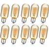 Ruiandsion Lampadina LED a Filamento Vintage 2200K, E27 12-24V per Soffitto Incassato Soggiorno, Lampadario Sala da Pranzo Confezione da 10 pezzi
