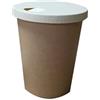 Nicoletti Coffee Nicoletti 50 Pz Bicchieri Carta Medio Grandi per bevande calde o fredde Te Caffe americano Cappuccino Brodo Tazze da asporto con coperchio opzionale 350 CC A