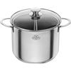Ballarini 75003-033 - Pentola per pasta, 24 cm, 8 l, in acciaio inossidabile, tipo profondo, doppia mano, pentola piccola, compatibile con induzione, lavabile in lavastoviglie