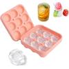 Fyhqwf Moule A Glace à Rose - Bacs à GlaçOns En Silicone Avec Couvercle - Moule à GlaçOns - Convient Pour Faire Des GlaçOns, Du Whisky, Des Cocktails, Des Jus De Fruits, Du Café Et D'Autres Boissons