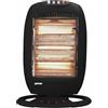 Dimensione Elettronica S.R.L. Stufa stufetta Alogena elettrica Oscillante con 3 elementi a basso consumo 1200 W Zephir HZP302 Silenziosa Potenza Portatile con Protezione anti surriscaldamento e Ribaltamento