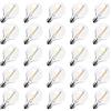 ROMANJOY 25 pezzi lampadine LED all'aperto G40 E12 lampadine 1W（sostituzione 10W） 2200K bianco caldo 100LM AC220-240V Led lampadine di ricambio vetro chiaro piccola lampadina