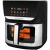 GASTROBACK Friggitrice ad aria calda XXL da 8 l, per famiglia, Multi Airfryer & Mini forno da 2000 W con 10 programmi automatici, calore superiore e inferiore DuoHeat, display a colori touchscreen, 80-200 °C, a