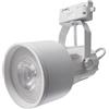 Planetitaly Faretto Faro Led per Binario Monofase Attacco E27 Orientabile, Alluminio, Lampada Led PAR30 12W Inclusa, Luce 6500K, Angolo 38°, 850 Lumen, Nero