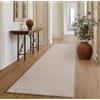 SIMPEX Tappeto Passatoia 80x250 cm Beige Tinta Unita Bouclé Anelli Stile Scandinavo Morbido Resistente Facile da Pulire Corridore Moderno per Ingresso Corridoio Camera
