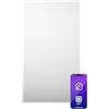 Klarstein Stufa Elettrica a Raggi IR 480W, Riscaldamento a Basso Consumo con Telecomando, Timer e WiFi App, Pannello Radiante per Riscaldare Ambienti, No CO2