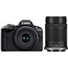 Canon EOS R50 +RF-S 18-45mm + 55-210mm Black. Garanzia Canon 2 anni.