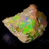 AK GEMS AND JEWELLERY Opale Grezzo Etiope Bicolore Naturale 21,5Ct 28x23 mm