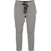 MAISON SCOTCH Pantaloni Donna W32 Neri Bianchi Fantasia Cropped