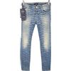 Armani Jeans J06 Skinny Fit Jeans Donna Eu 24 Elasticizzato Zip Fly Zebrato
