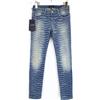 ARMANI JEANS Jeans Donna Skinny Fit Blu W24 Zip Faded Logo, Motivo