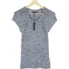NAUTICA 4VN T-Shirt Donna Manica Corta Blu Girocollo Tessuto Misto