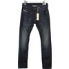 Diesel Jeans Slim-Skinny DIESEL Thavar 0R0JJ Stretch Da Uomo W27/L32 Strappati Sbiaditi