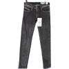 Diesel Jeans Slim-Skinny A Vita Bassa DIESEL Getlegg 0601C Donna W24/L32 Con Zip Lucido