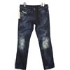DIESEL Ronhy 008WL Stretch Jeans Donna W29/L32 Strappati Sbiaditi Ricamati