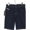 Diesel De-Ginny Pantaloncini Donna W30 Blu Scuro Cerniera Denim Fly Tasca Tesa