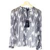 Armani Jeans A5C26 Camicetta Donna US 6 Seta Puro Fantasia Foderato Manica Lunga
