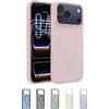 Belkin SheerForce Grip Cover per iPhone 17 Pro Max Compatibile con MagSafe, Design Sottile con Linee Laterali Antiscivolo, Custodia Bumper per iPhone, Magnetica, Trasparente e Anti-urto, Rosa