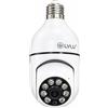 ETTROIT Telecamera Wi-Fi con attacco E27 a Lampadina 2 MP Motorizzata iCSee ET9004