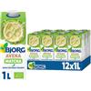 BJORG Matcha Avena Bevanda Biologica 12x1L | Senza zuccheri aggiunti, con tè verde matcha bio, bevanda vegetale, pronta da bere, 100% vegetale, bio, vegan, da bere fredda