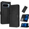 PanXCase Cover Libro per Google Pixel 11/11 Pro | Custodia Wallet in Pelle PU, Funzione Supporto, 3 Scomparti Portacarte, Chiusura Magnetica, Case Antiurto, Black