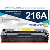 LCL W2412A Giallo Cartucce di Toner Compatibile per HP 216A W2412A | Compatible per HP Color LaserJet Pro M155 M155a M155nw MFP M182 M182n M182nw M183 M183fw (1-Pack)