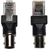 MALSSE Adattatore coassiale BNC femmina a RJ45 maschio per l'uso con tester e cercatori di cavi coassiali accoppiatore cilindri