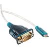 usangreen FTDI USB a RS232 DB9 maschio Full pinout compatibile con UC232 US232 micro USB seriale cavo tipo C cavo seriale... 150cm Type C ft232r 150cm type c male ft232rl