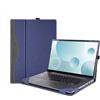 xisiciao Custodia per computer portatile Lenovo IdeaPad 3 15ABA7 15ALC6 15IAU7 15ITL6 e IdeaPad Slim 3 15ABR8 15AMN8 15IAH8 15IRU8 15IAN8 15IRH8 custodia per notebook, guscio staccabile in pelle PU (blu)