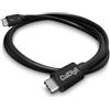 CalDigit - Cavo Thunderbolt 4 / USB 4, 40 Gbps, 100 W di ricarica, certificato Intel, compatibile con Thunderbolt3 e USB-C, MacBook Pro 2016+, M1 2020 (0,8 metri)