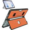 SSS·GRGB Custodia per Microsoft Surface Pro 11/10/9/8 da 13 pollici, con copertura stent, cinghia da polso, custodia robusta all-in-one compatibile con tastiere di tipo, arancione