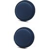 CoverKingz [Confezione da 2 pezzi] Custodia in silicone per Apple AirTags 2021 adesiva - Air Tag Autoadesivo - Supporto adesivo - Airtag adesivo - Silicone Case supporto blu scuro