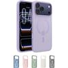 Belkin SheerForce Grip Cover per iPhone 17 Pro Max Compatibile con MagSafe, Design Sottile con Linee Laterali Antiscivolo, Custodia Bumper per iPhone, Magnetica, Trasparente e Anti-urto, Lavanda