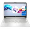 HP 15s-fq5100ns - Computer portatile da 15,6 Full HD (Intel Core i7-1255U, 16 GB RAM, 512 GB SSD, Intel Iris Xe Graphics, senza sistema operativo) Argento - Tastiera QWERTY spagnola