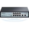SODOLA Switch PoE 8 porte Gigabit con 2 uplink 120 W per tutte le porte PoE, custodia in metallo, plug-and-play, design silenzioso