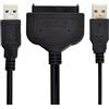 JSER Cavo adattatore da USB 3.0 Type-A 5 Gbps a SATA 7+15 Pin 22 Pin per hard disk da 2,5 pollici