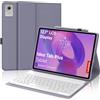 FOGARI Per Lenovo Idea Tab Plus 2025 12.1 Pollici Cover Tastiera | Tastiera Bluetooth Rimovibile e Custodia Morbida TPU per Ufficio/Studio/Scrittura, Keyboard Wireless Portatile, Viola