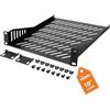 Tecmojo 10 Pollici 1U Ripiano Rack,Profondità 200mm,Fissaggio Frontale,Piastra di Base con Aperture di Ventilazione, Ripiano Metallico per Armadi di Rete e Server,Migliore Circolazione dell'Aria,Nero