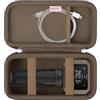 BOVKE Fondina da viaggio compatibile con cronografo compatto Xero C1 Pro per tiro al bersaglio, borsa da viaggio Xero C1 Pro con spazio extra per cavi di ricarica, power bank, Marrone