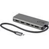 StarTech Mini Dock USB-C 6 in 1, HDMI o Mini DP 4K 60Hz, 100W PD, 10Gbps | Ricarica Pass-Through, Design Portatile, Ideale per MacBook e Laptop