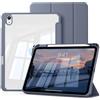 GKABXY Custodia per iPad (A16) 11 Generazione 11 Pollici 2025, iPad 10ª generazione 10.9 Pollici 2022, con portapenne, morbido telaio in TPU trasparente, retro resistente agli urti, cover auto guardia